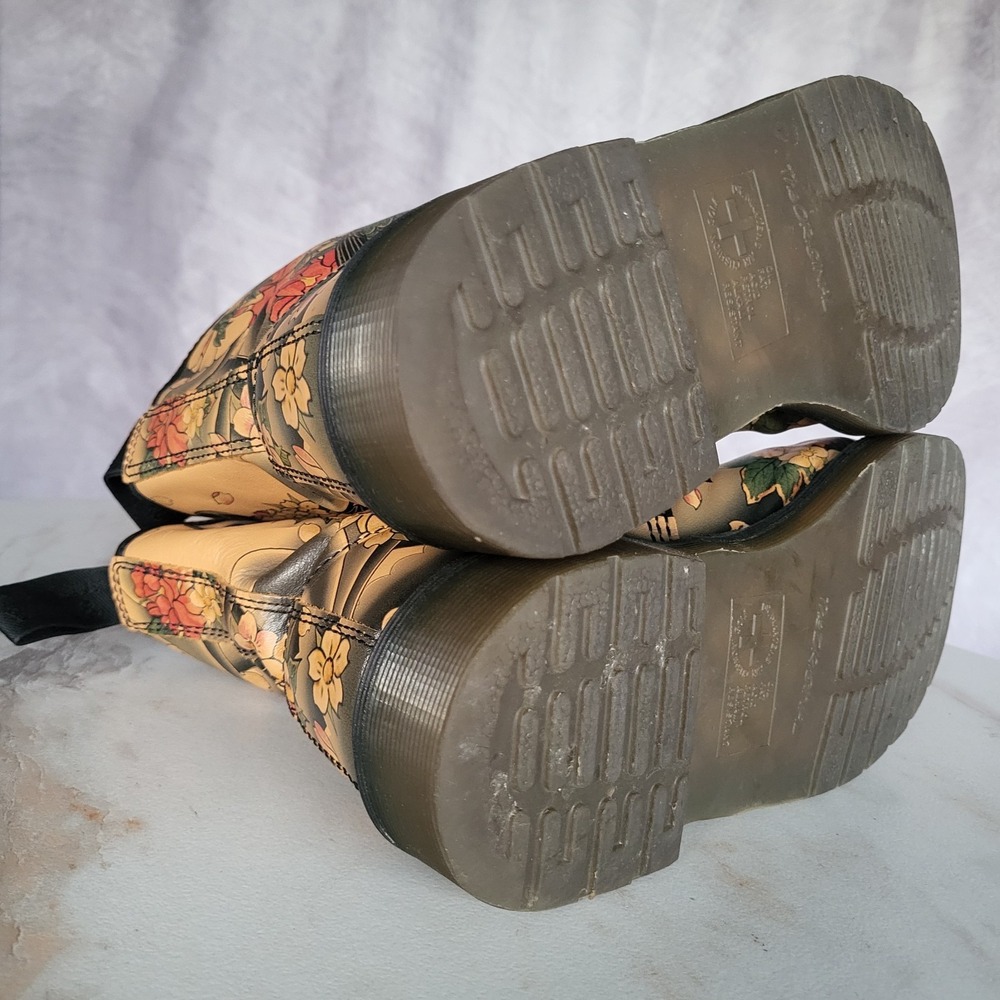Dr. Martens 1460 x Evisu Japanese Koi Fish Tatoo Sleve Boots Size 12 M - Picture 15 of 16